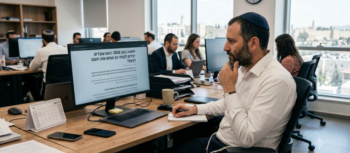 תשעה באב 2026: האם עובדים יכולים לקחת יום חופש ומה חשוב לדעת?